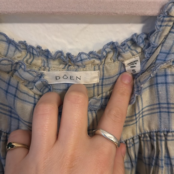 Dôen Frede Ruffle Checked Dress - Picture 3 of 4